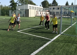 Prace remontowe na kompleksie sportowym "Orlik".