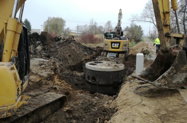 Trwa budowa kanalizacji sanitarnej